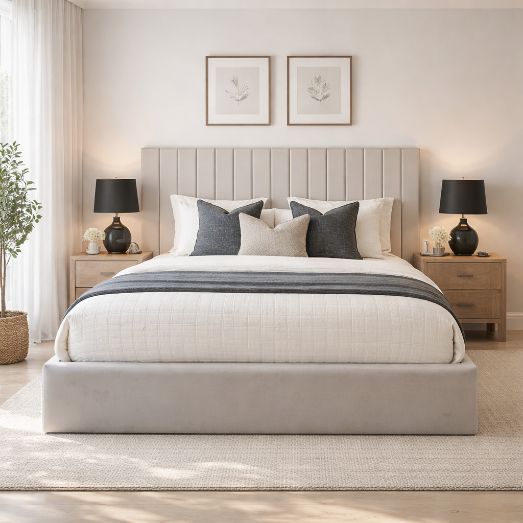 Allure Slatted Ottoman Bed