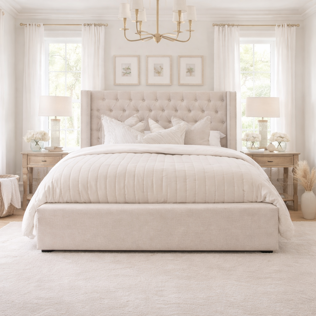 Beaded Victoria Ottoman Bed