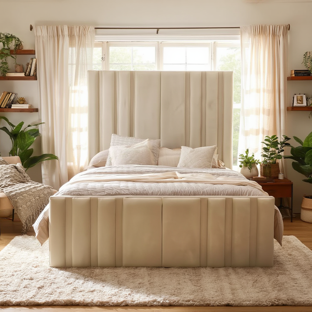 Loren Slatted Ottoman Bed